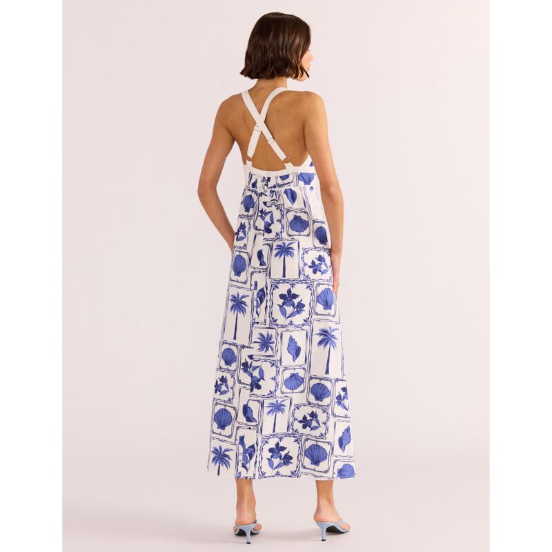 MINKPINK Sylvie Panel Midi Dress image number 1